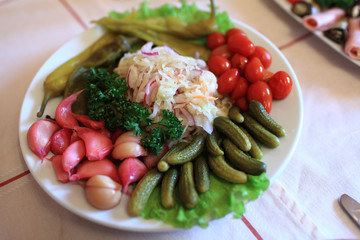 Pickles as appetizer