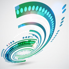 Abstract color technology background. Vector