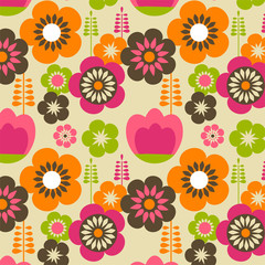 seamless flower pattern background