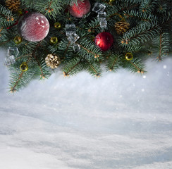Naklejka na ściany i meble snow background . Christmas