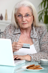 grandmother shopping online