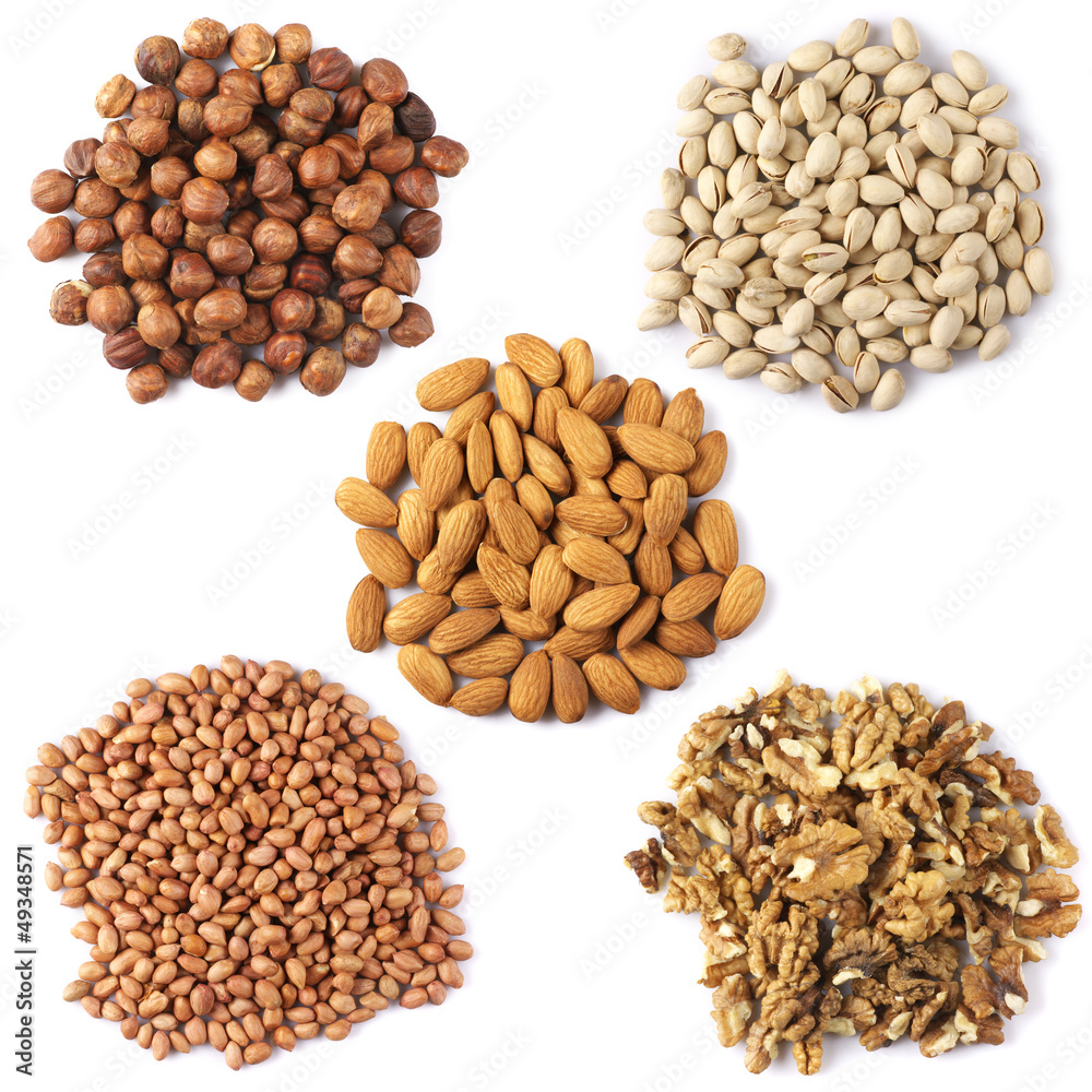 Poster set of dried nuts - Posters