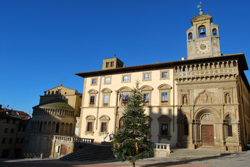 Fototapeta na wymiar View of Arezzo - Toskania - Włochy - 0142