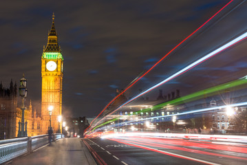Fototapeta na wymiar Big Ben, one of the most prominent symbols of both London and En
