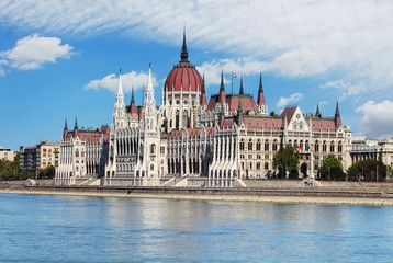 Hungarian parliament from castle - Hungary
