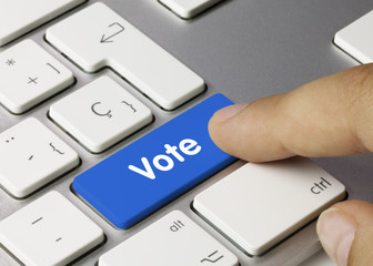 Vote keyboard key Finger