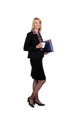 Female businessperson with documents