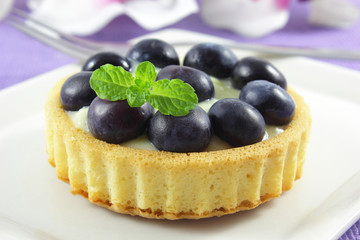 blueberry tart - Blaubeertörtchen