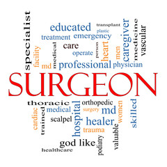 Surgeon Word Cloud Concept