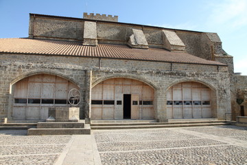 Santa Maria church,Ujue village,Navarre,Spain