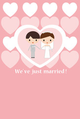 結婚　はがき　カード