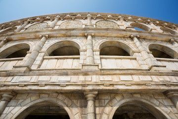 Obraz premium Сopy of the architectural structures of ancient Rome.