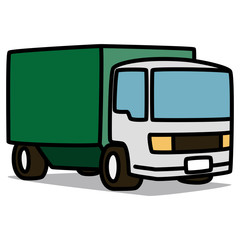 Cartoon Car 03 : Green Truck