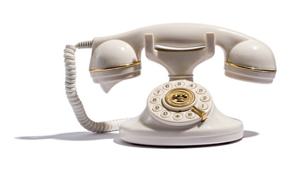 Old retro telephone