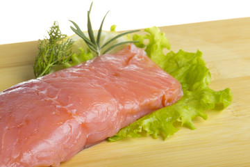 fresh trout fillet