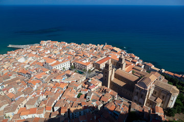 Cefalu Cathedral and old town