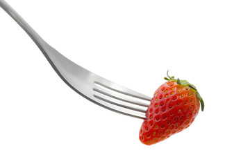 Speared strawberry