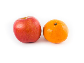 orange and apple