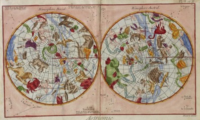 Vintage stellar map