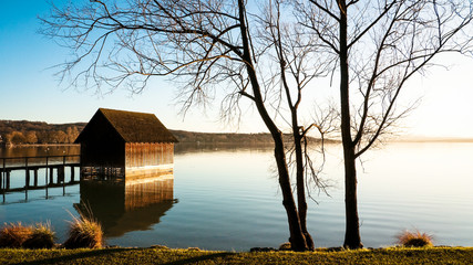 at the lake