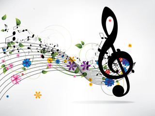 Fototapeta na wymiar Musical abstract background