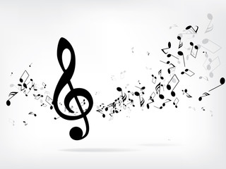 Musical abstract background