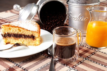 breakfast on the table