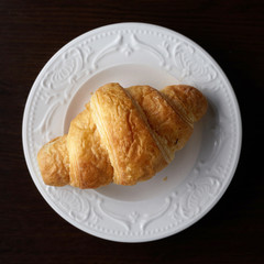 fresh baked croissant