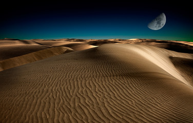 Fototapeta Night in desert obraz