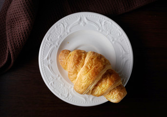 fresh baked croissant