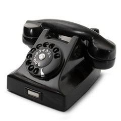 telefono nero vintage