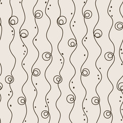 Seamless swirl line pattern