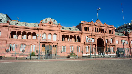 Fototapeta na wymiar Pałac Prezydencki w Argentynie (Pink House)