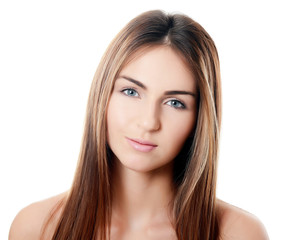 Fototapeta premium The beautiful girl with natural make-up