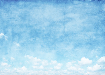 Blue sky grunge background.