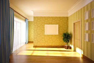 classic interior, empty interior