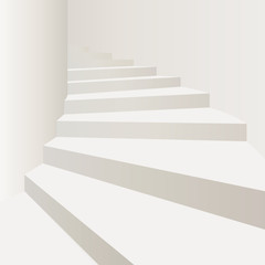 escalier blanc colimaçon