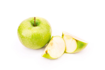 Fresh green apples