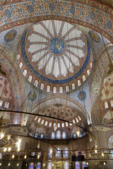 Fototapeta na wymiar Sultan Ahmed Mosque, także Błękitny Meczet. Stambuł, Turcja
