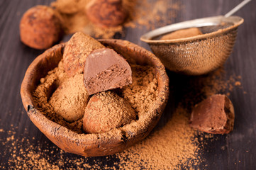 chocolate truffles