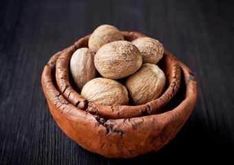Nutmeg in a vintage bowl