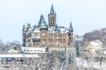 Wernigeröder Schloss im Winter