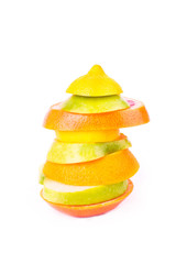 Set of different fruits. Healthy eating concept