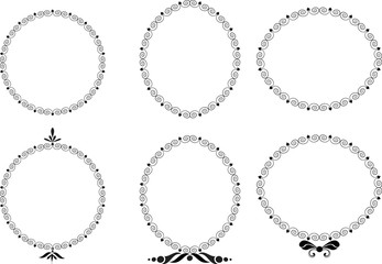 Set of decorative  frames for design