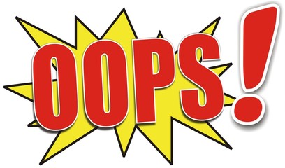 &eacute;tiquette oops