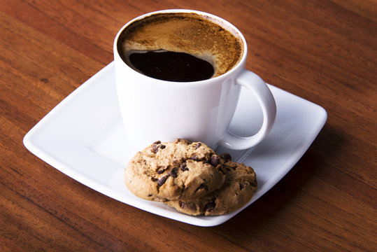 Coffee with cookie