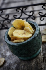 Dried banana fruit