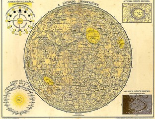 Map of the Moon, vintage © Sergey Kamshylin