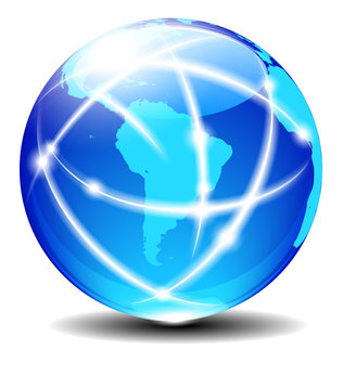 South Latin America Global Communication Planet