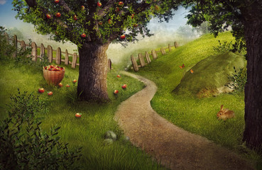 Nature design - apple orchard - 49377705